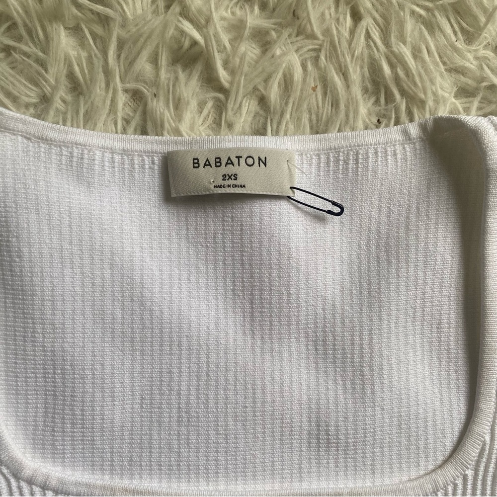 Aritzia Babaton Sculpt Knit Squareneck Top - Picture 4 of 6